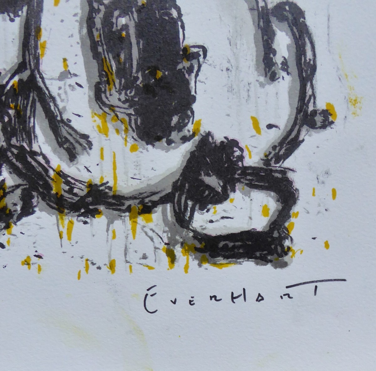 トムエバハート　mon Ami Tom Everhart Mon Ami Hand Signed Lim. Ed., As Is, Frameable