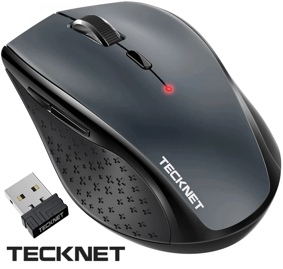 TECKNET 3000DPI Bluetooth Mouse Wireless Cordless Optical Mice For Mac PC Laptop - Image 3 of 4