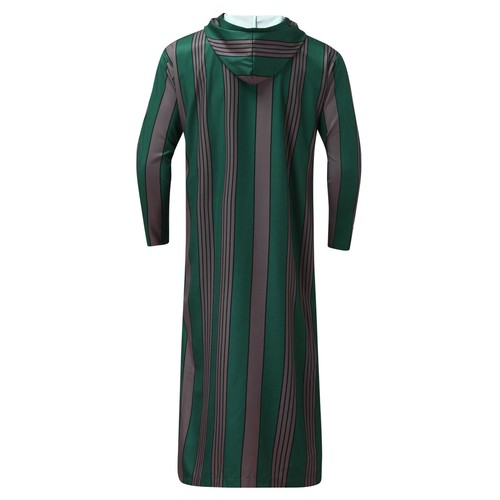 Moroccan Men Hooded Jilbab Jubba Thobe Djellaba Kaftan Islamic Dress - Picture 4 of 8