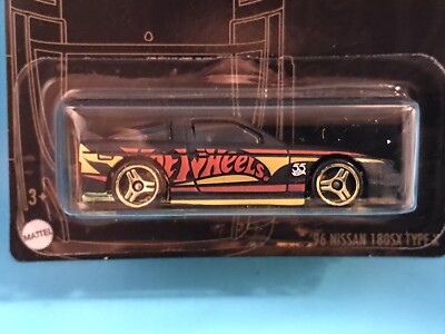 Hot Wheels 55th Anniversary '96 Nissan 180SX Type X Black w Black
