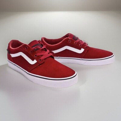Vans Chapman Stripe Canvas Shoes Junior Red