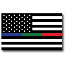 Thin Line Flag Magnet Decal, 3x5 Inches Automotive Magnet for Car Truck SUV