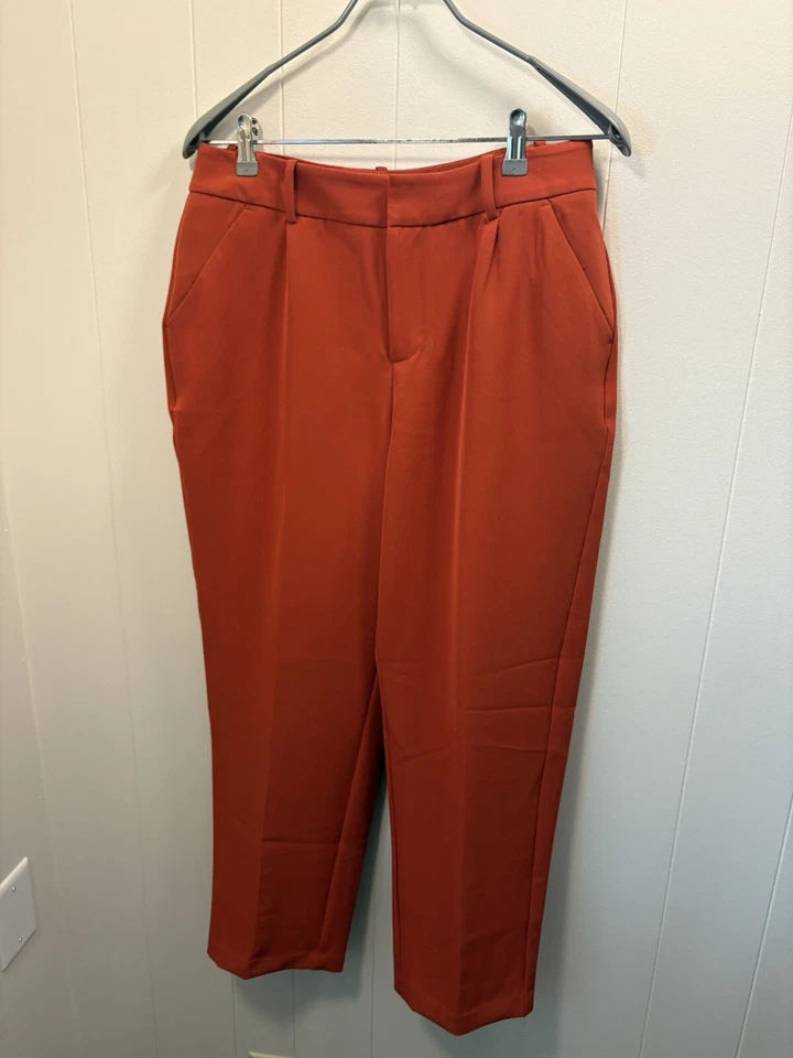 A New Day Pantalones Naranja Quemado Pierna Ancha Pantalones Cortos Talla 10 Carrera Otoño D4 Foto 2 de 4