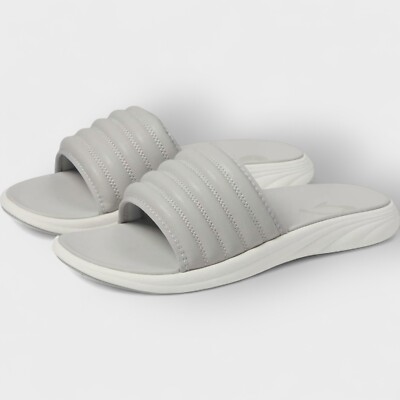 OluKai Komo Slide Mens Sandals Size 8 Mist Grey Water-Friendly NWT No Box