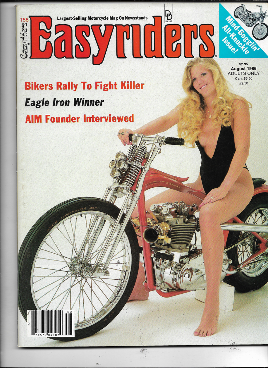 EASYRIDERS-----#158-----AUGUST 1986---DAVID MANN ART | eBay