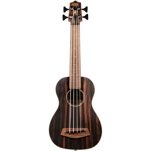 KALA UBASS-EBY-FSRW Striped Ebony Acoustic-Electric U-BASS w Round Wound String - Picture 1 of 2
