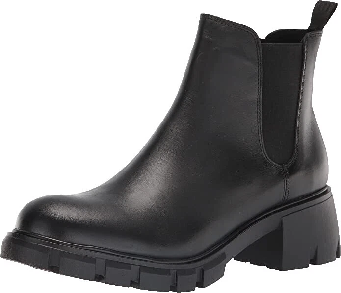 Steve Madden Leather Upper Black Boots for Women