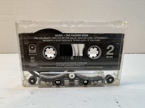 (9) Vintage Cassette Tape Lot AC/DC Led Zeppelin Queen Rolling Stones Rock - Foto 12 di 12