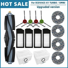 For ECOVACS T10/T10 TURBO  Robotic Vacuum Main Side Brush FilterMop Cloths Kits