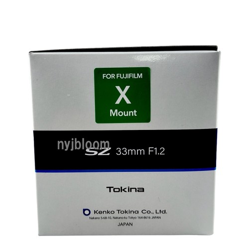 New TOKINA SZ 33mm F1.2 MF Lens for FUJI X Mount Manual Focus APS-C Format - Picture 5 of 9