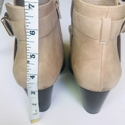 Call It Spring Aldo Group Tecia Beige Chunky Heel Booties Size 6 - Picture 7 of 8