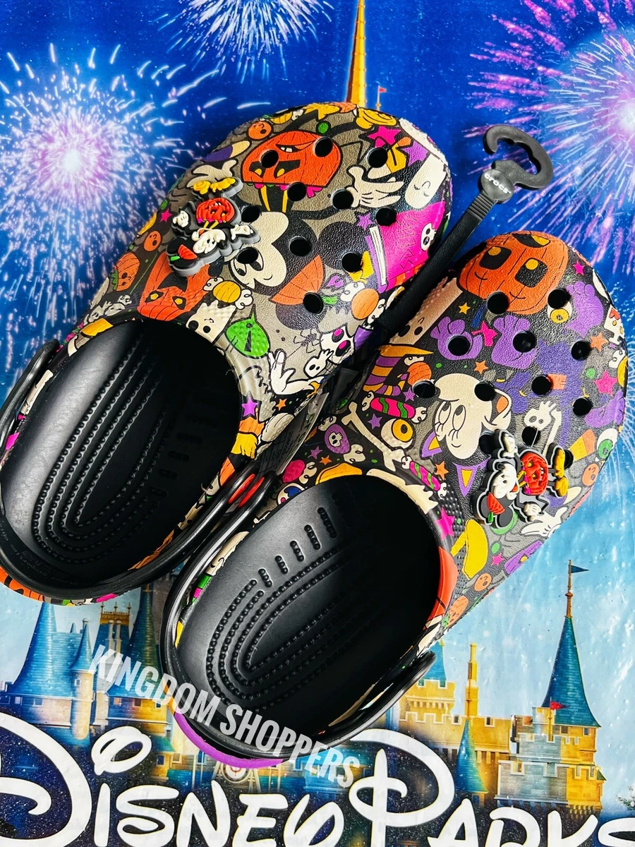 2022 Disney Parks Halloween Mickey Mouse Pumpkin Adult Clogs Crocs Size M6 W8
