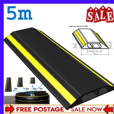 Floor Cable Cover Protector Rubber Heavy Duty Trunking Wire Lead Trip Bumper4siz