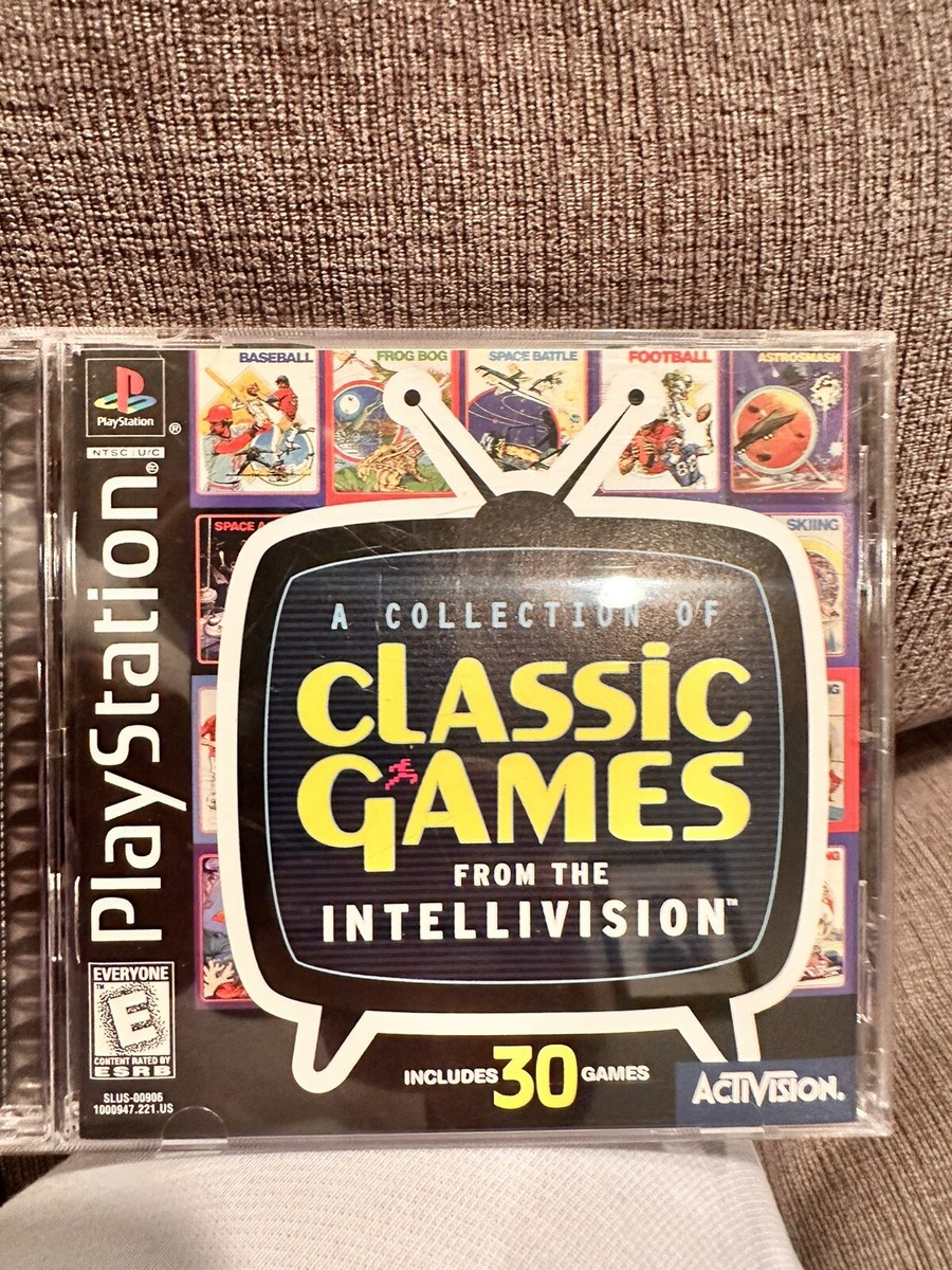 Intellivision Classic Games Sony PlayStation PS1 CIB W/ Manual