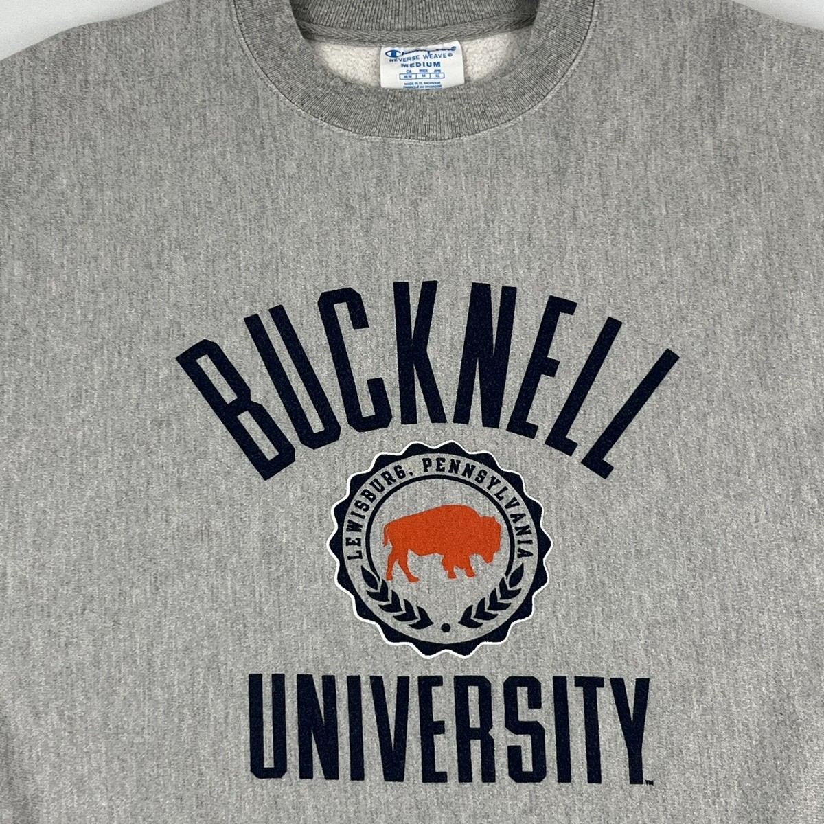 スウェット Champion Reverse Weave BUCKNELL S Bucknell University Pullover Sweatshirt Sz M Champion Reverse