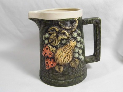 vintage INARCO ceramic Fruit Pattern STEIN Mug Pitcher pattern # E3294