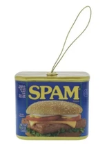 Decoupage Spam Christmas Faux Food Holiday Ornament 3” Decoration 2024 Hormel