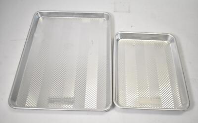 Lot of Nordic Ware Aluminum Baking Sheet Pans Assorted Sizes