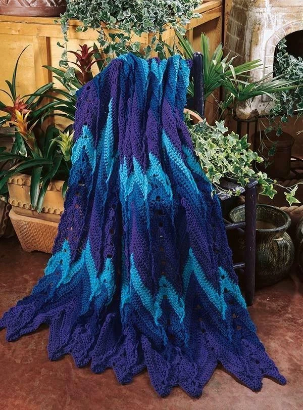 Crochet Pattern Book 40 FAVORITE RIPPLE AFGHANS ~ Best Contest Designs - Image 3 of 4