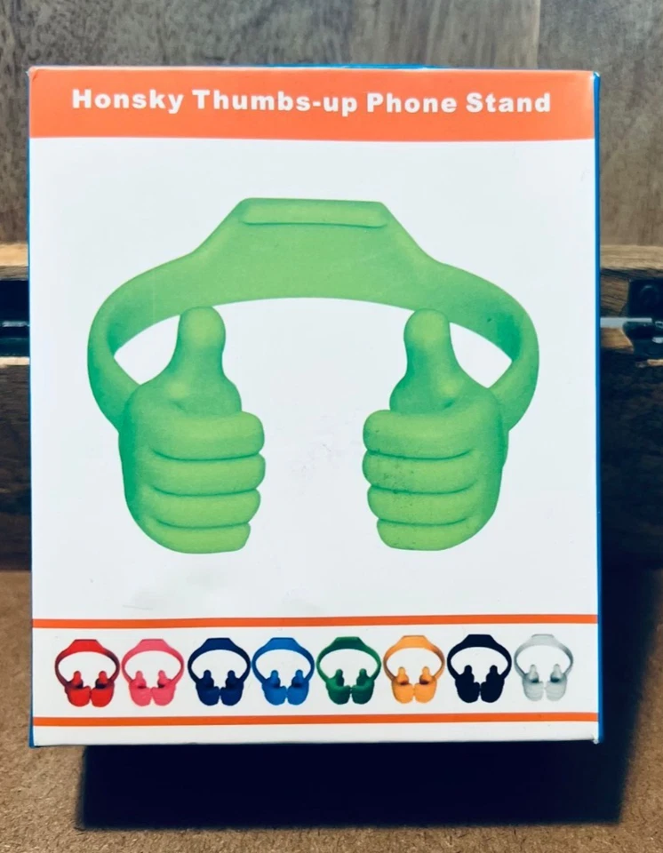 Thumbs-up Cell Phone Stand Holder for Desktop Tablet Universal Adjustable -Green - Image 2 of 4