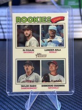 2026 Topps Heritage Rookies Shinnosuke Ogasawara, Luinder Avila, Taylor Rashi 