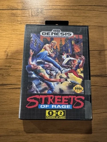 Streets of Rage 1 - Original Vintage 1991 Sega Genesis - Complete w/ Box Tested!