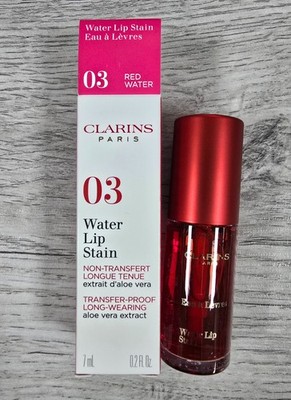 Clarins Wasser Lippenfleck | 03 rotes Wasser | 7ml/0,2fl.oz | Neu verpackt   Original