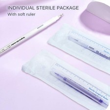 LabAider Surgical Tip Skin Marker Pens Sterile Tattoo Stencil 6 Pack 0.5/1MM