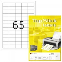 Top Stick Universal-Etiketten, 38,1 X 21,2 Mm, 100 Blatt 1 Bis 40 Stk Spare 57%
