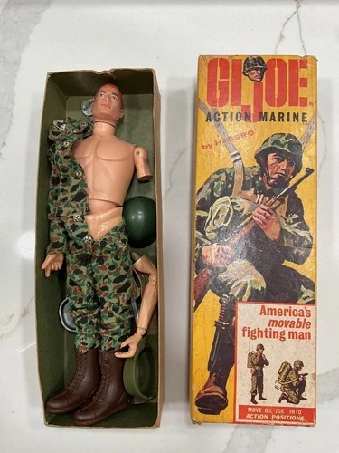 Vintage Hasbro 1964 G. I Joe Red Head with Box and Accessories