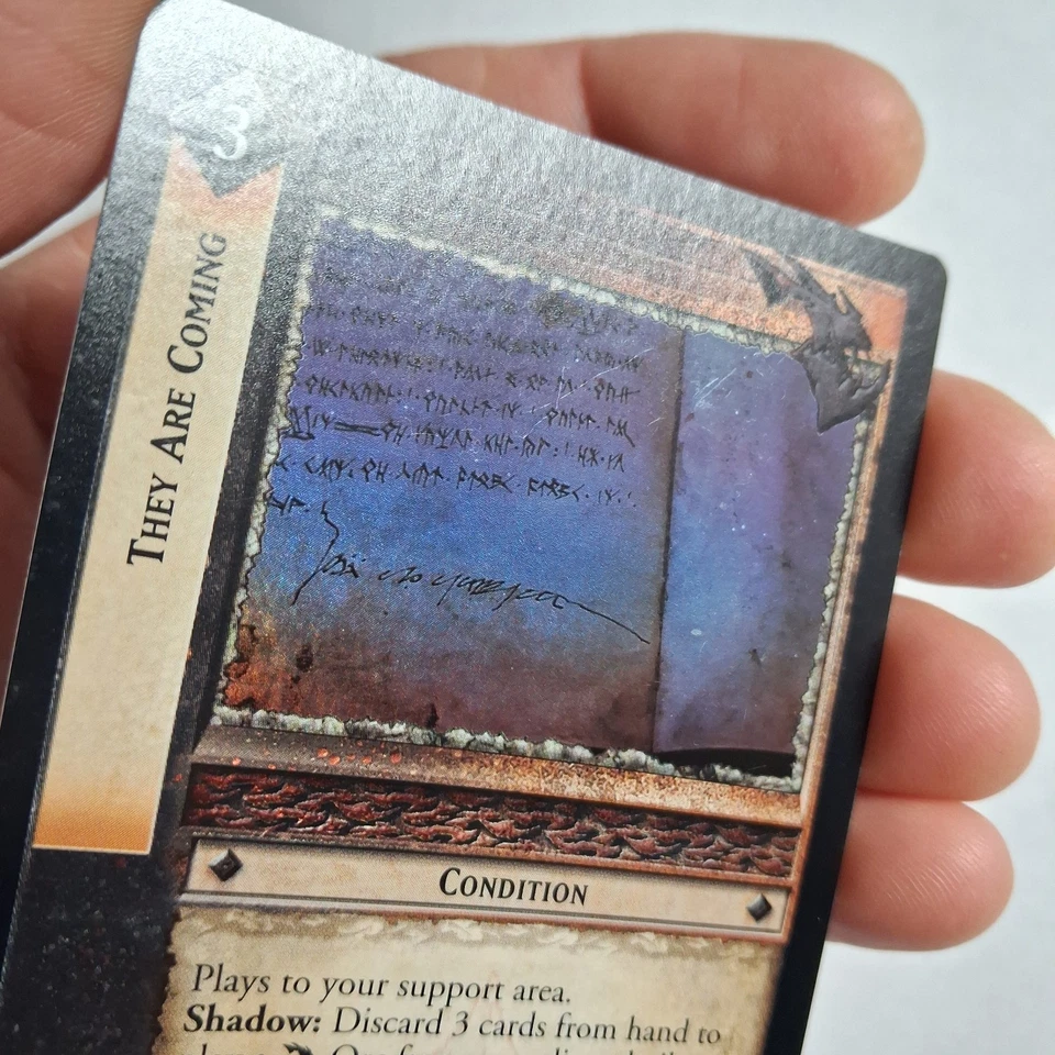 Decipher LOTR TCG Fellowship of the Ring THEY ARE COMING 1C196 FOIL LP - Image 3 of 4