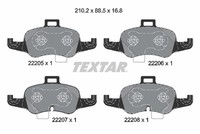 Textar Bremsbelagsatz Scheibenbremse Vorne FüR Audi TT FV3 FVP FV9 FVR