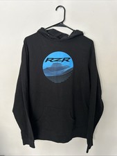 Polaris RZR Logo Lightweight Black Hoodie Men Size 2XL Racing Outdoors Casual