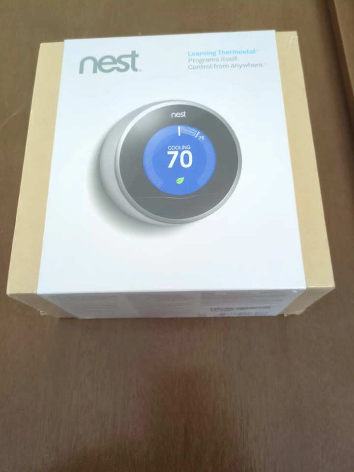 NEW SEALED Nest Learning Thermostat T200577 (2nd Generation) Stainless Steel - Image 3 of 3