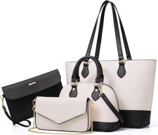 Handtasche Damen Schultertasche 4-teiliges Se...