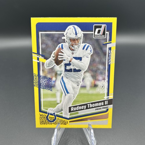 2023 Panini Donruss Football Press Proof Yellow Rodney Thomas II #130