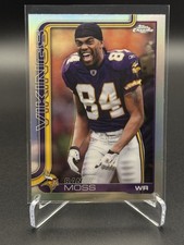 2025 Topps Chrome Vikings Randy Moss Image Variation Refractor SP #405