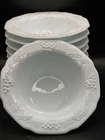 8 Cereal Bowl in Harvest Grape by Indiana Glass Colony 6.25" Vintage Milk Glass