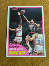 1981-82 Topps Basketball # 24 Milwaukee Bucks Marques Johnson EX- Nr Mt
