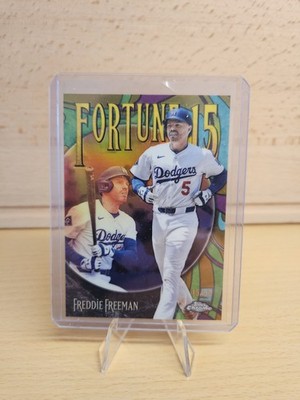 Topps Chrome Update 2025 Freddie Freeman Fortune 15 Gold    /50  LA Dodgers