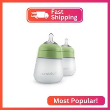 Nanobebe Flexy Silicone Baby Bottle, Anti-Colic, Natural Feel, Non-Collapsing Ni