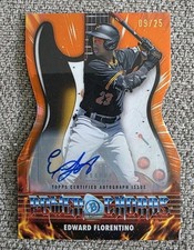 Edward Florentino 2026 Bowman Chrome Power Chords Die-Cut Auto /25 Pirates 