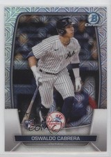 2023 Bowman Mega Box Chrome Mojo Refractor Oswaldo Cabrera #32 12g7