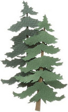 Jolee'S by You Dimensional Sticker, Pine Trees