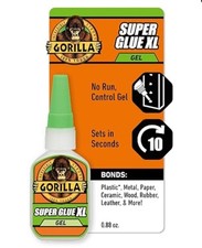 Gorilla Super Glue Gel XL, Clear Glue, 25 Gram Pack of 1 - All Purpose .
