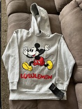 Brand New - Lululemon Disney Mickey Mouse Gray Sweatshirt Size XS NWT