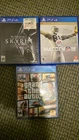 BUNDLE: Skyrim Special Edition, Madden NFL 19 Hall of Fame, GTA V PS4