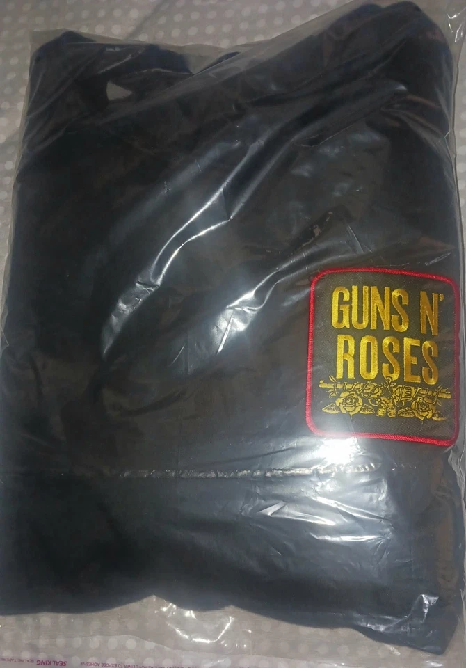GUNS'N Roses 黑色连帽拉盖尺寸 XXL 全新带补丁 — 第 3/3 张图片