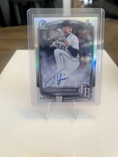 2025 Bowman Chrome Trevor Harrison 1st Bowman Refractor Auto /499 Rays