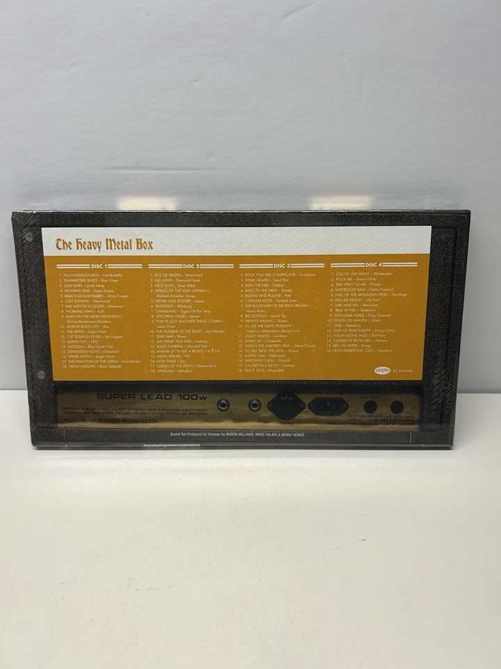 Heavy Metal Box 4-CD Set 70 Tracks Metallica Iron Maiden Judas Priest NEW SEALED - Bild 2 von 3